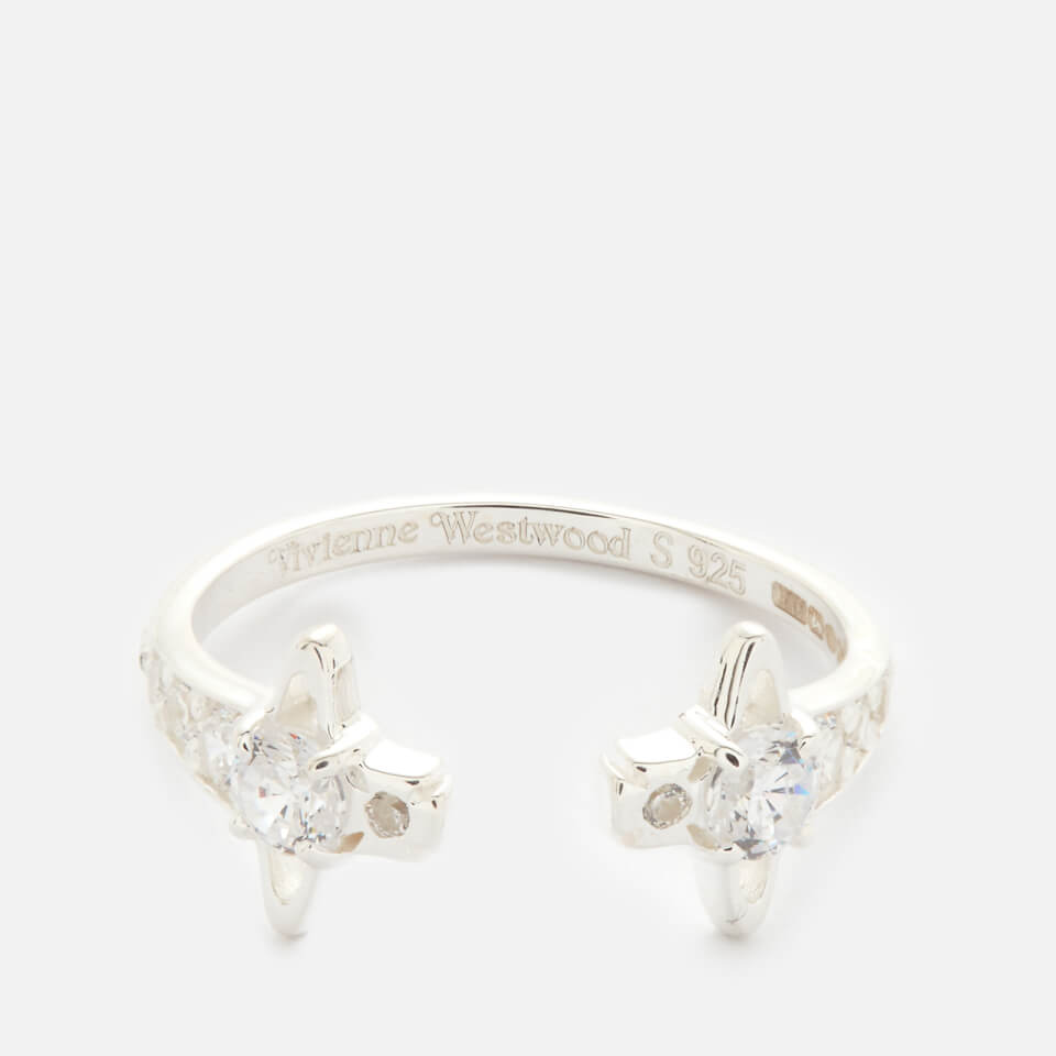 Vivienne Westwood Women's Reina Ring - Crystal Cubic - S - Silver