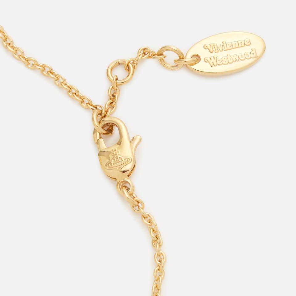 Vivienne Westwood Women's Thin Lines Flat Orb Bracelet - Gold