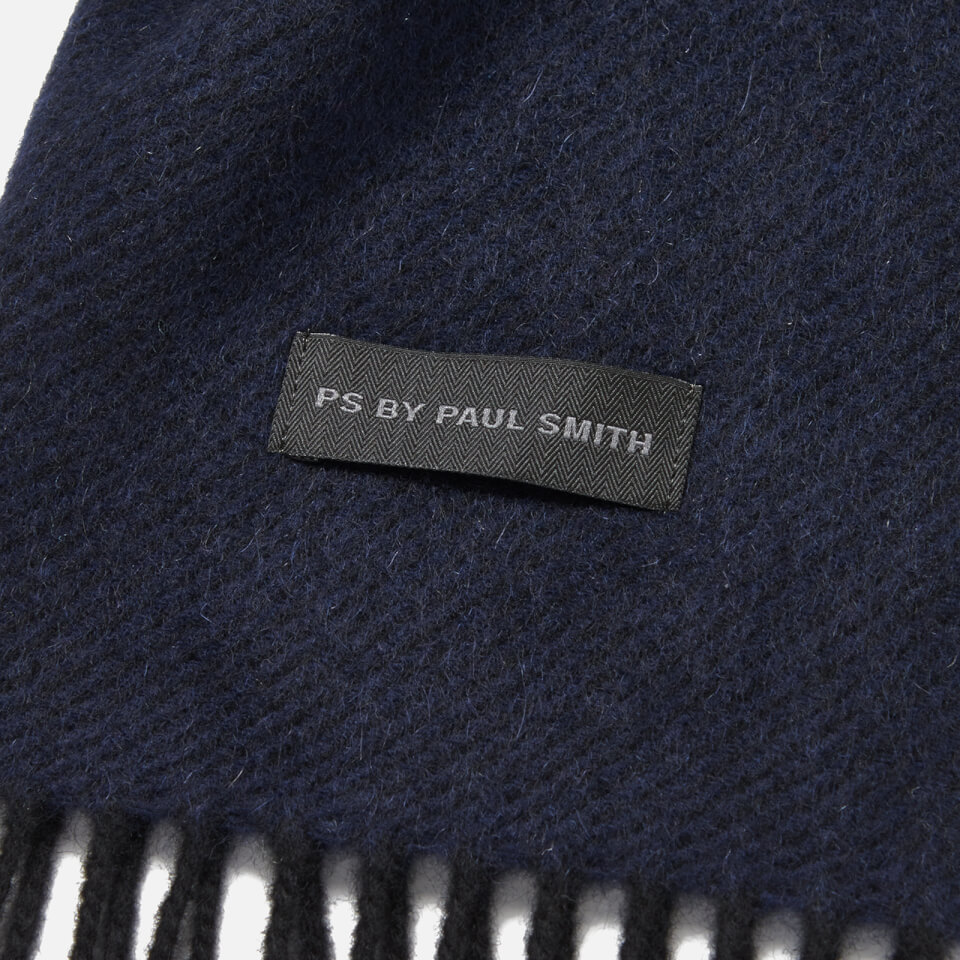 PS by Paul Smith Men's Twill Cashmere Scarf - Navy
