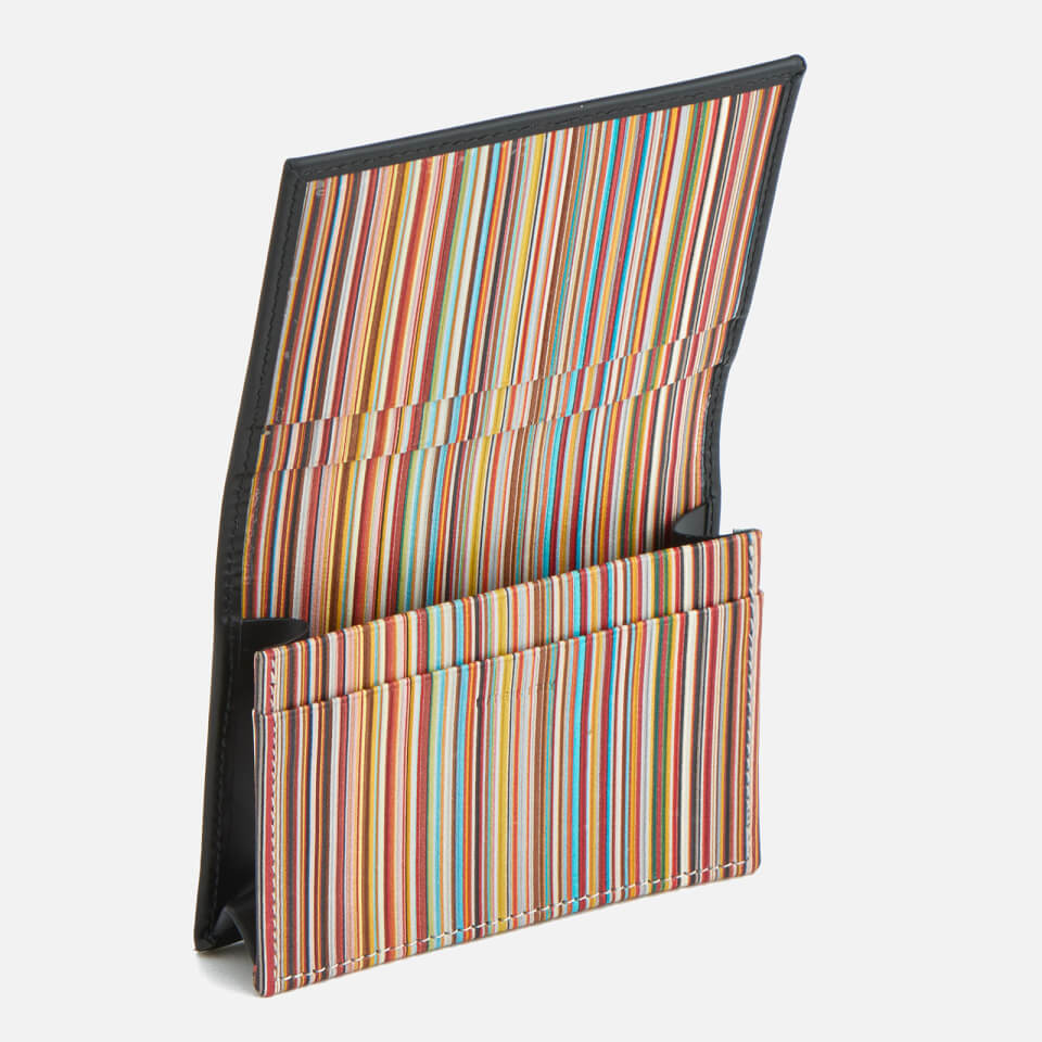 Paul Smith Men's Fold Over Stripe Credit Card Case - Multi
