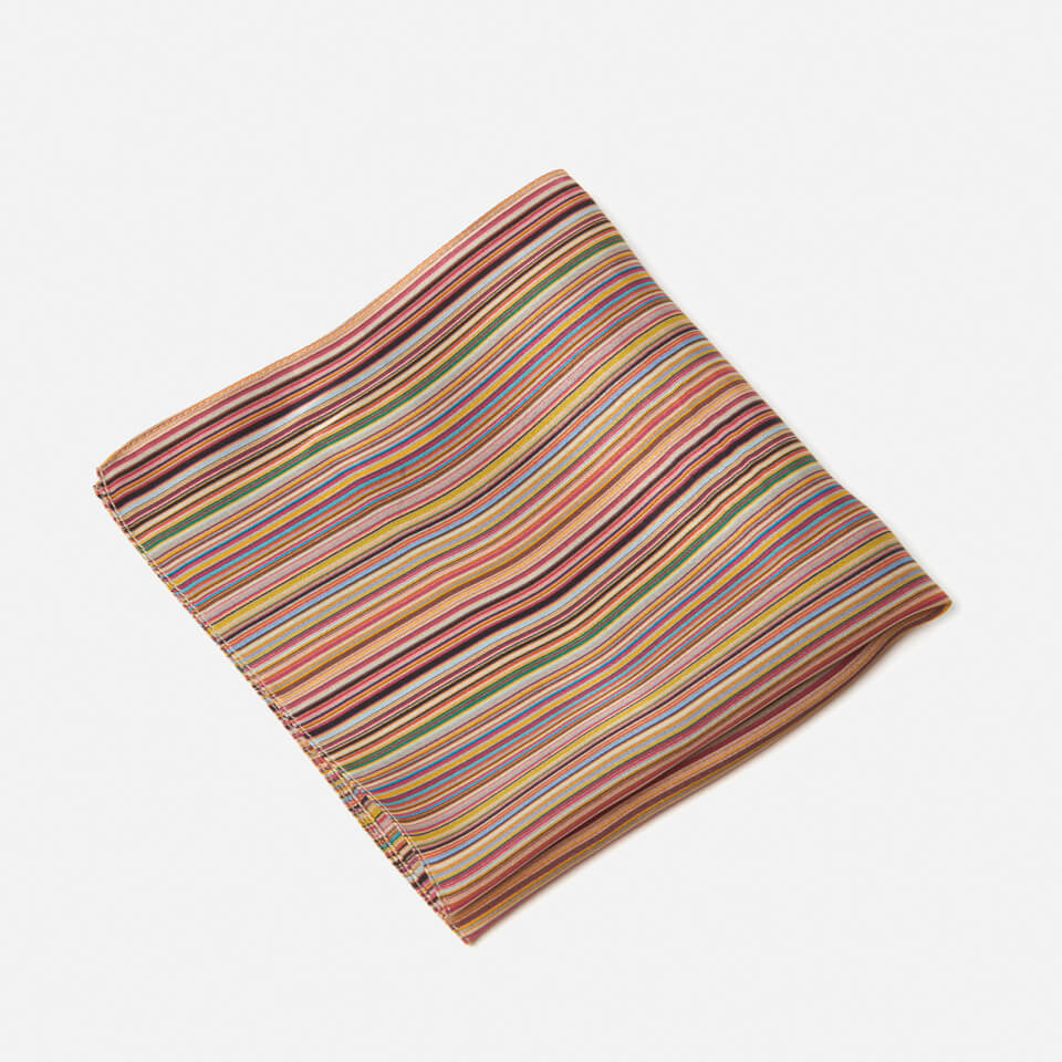 Paul Smith Men's Stripe Pocket Square - Multi