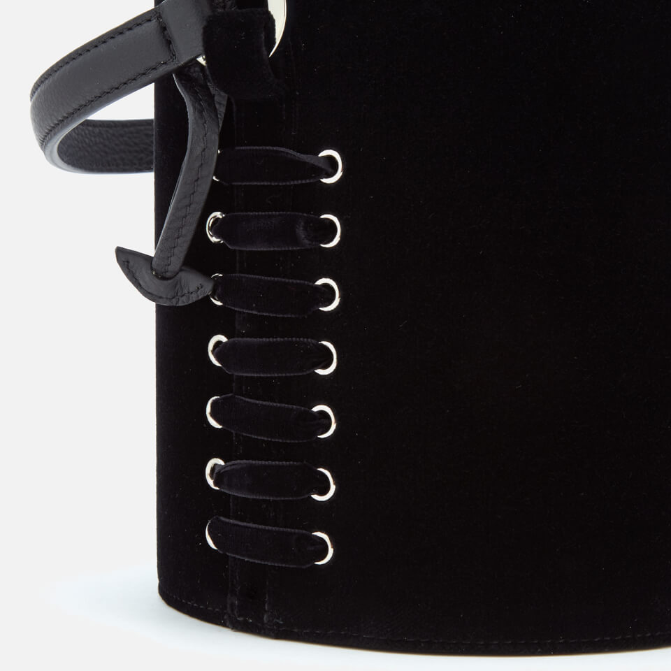 meli melo Women's Velvet Santina Mini Bucket Bag - Black