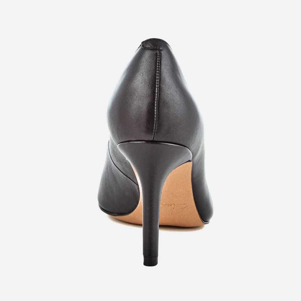 Clarks Women's Dinah Keer Leather Court Shoes - Black | Allsole