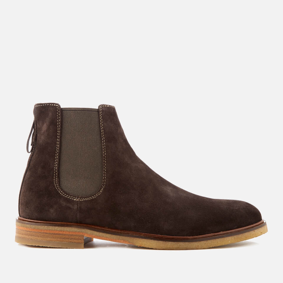 Clarks Men s Clarkdale Gobi Suede Chelsea Boots Dark Brown Allsole
