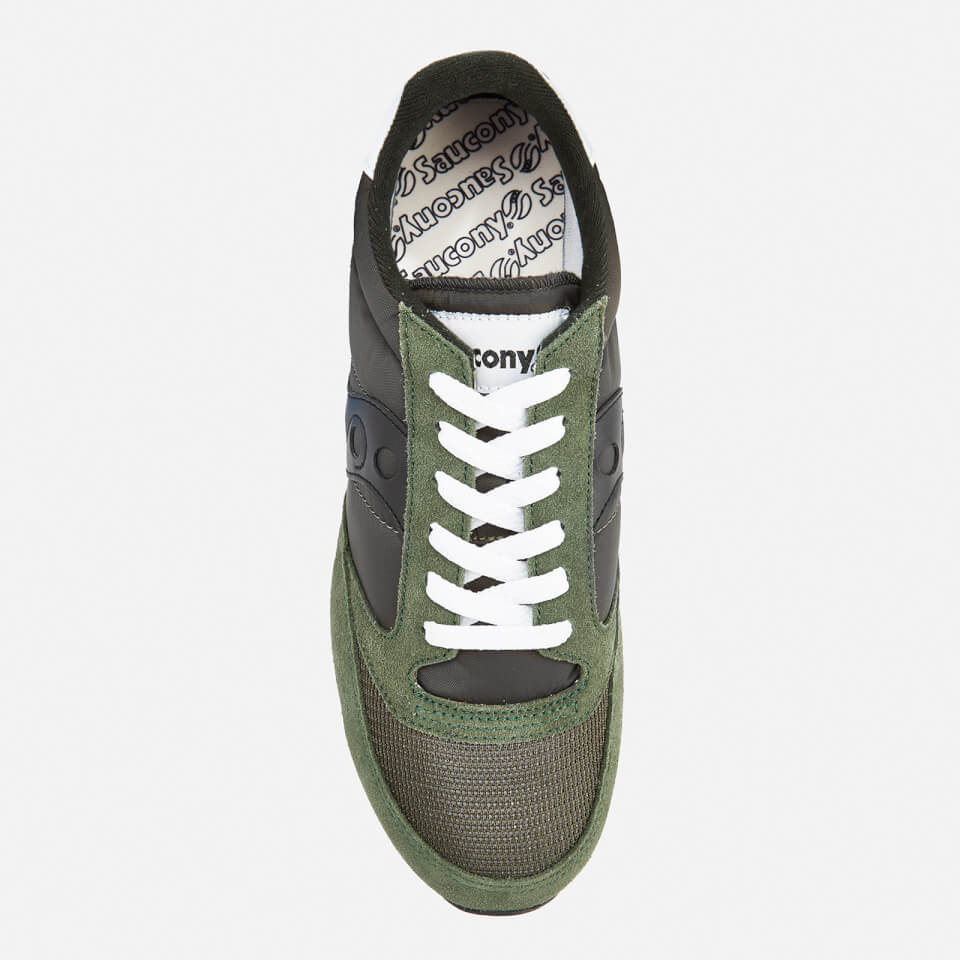 Saucony jazz original vintage men's trainers dark green/black sale