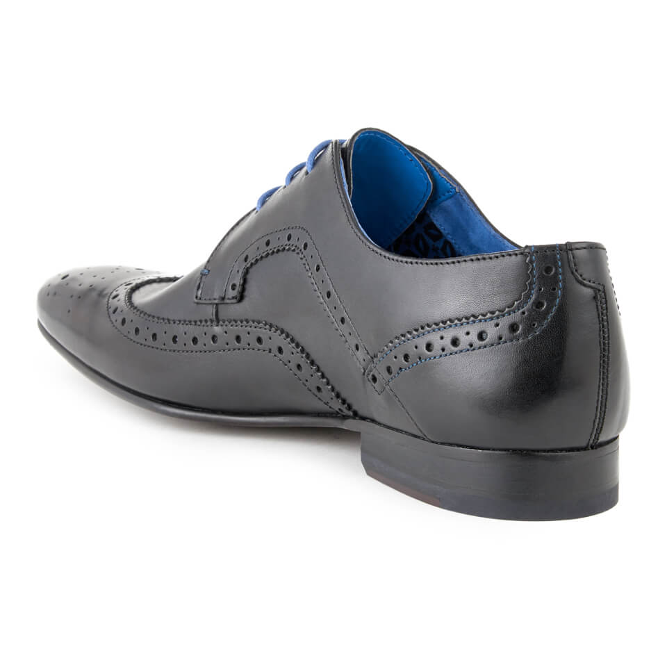 Ted Baker Men s Oakke Leather Brogue Derby Shoes Black Allsole
