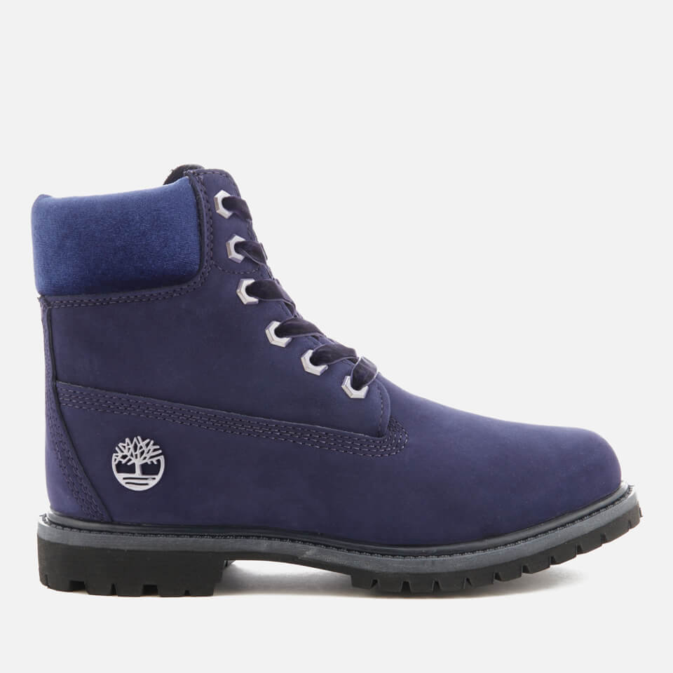 Purple velvet timberlands deals