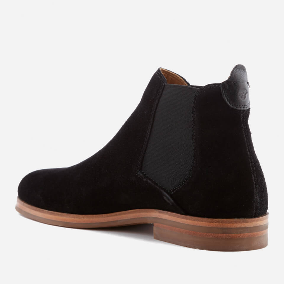 Hudson London Men s Tonti Suede Chelsea Boots Black Allsole