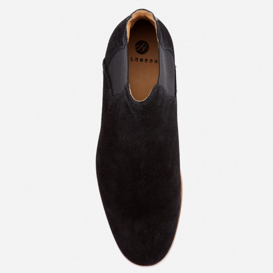 Hudson London Men s Tonti Suede Chelsea Boots Black Allsole