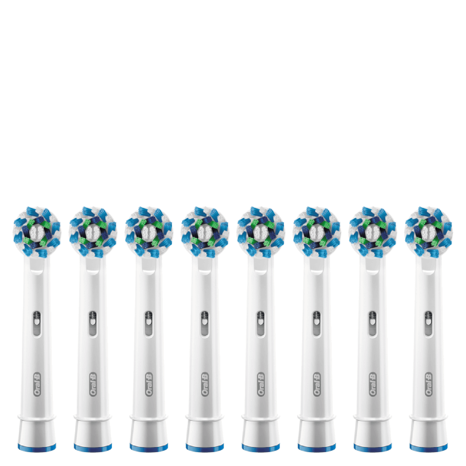 Oral B Cross Action Replacement Toothbrush Heads (8 Pack)