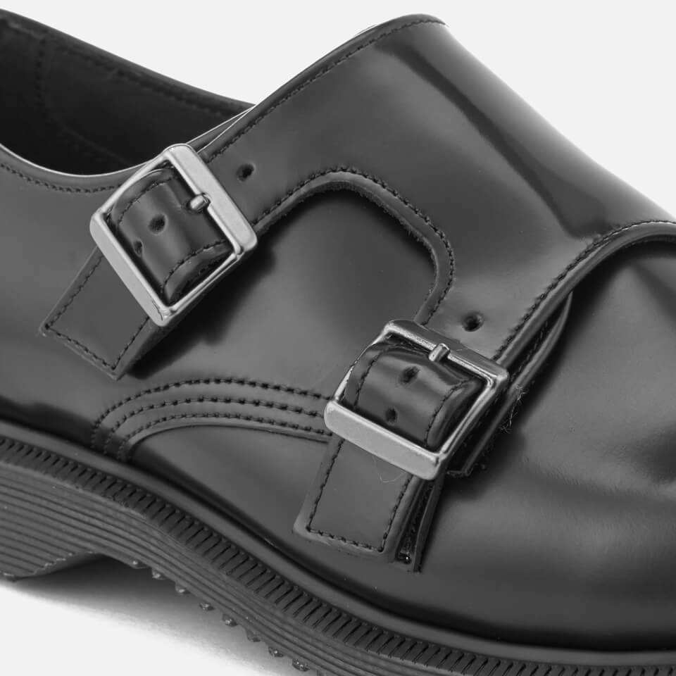 Dr. Martens Women s Kensington Pandora Leather Double Monk Strap Shoes Black
