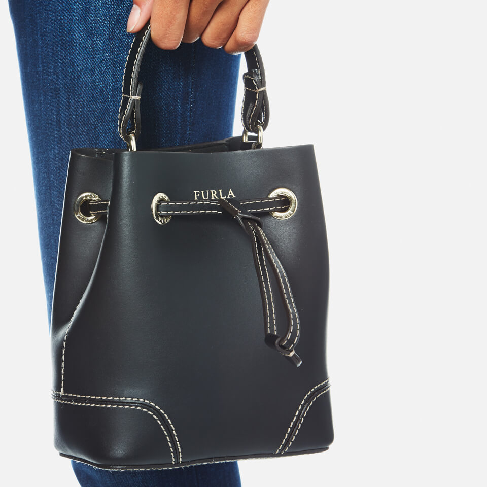 Furla Women's Stacy Mini Drawstring Bag - Black