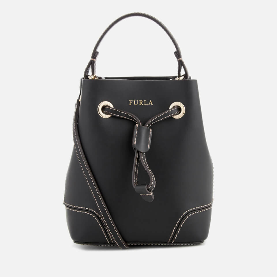 Furla Women's Stacy Mini Drawstring Bag - Black