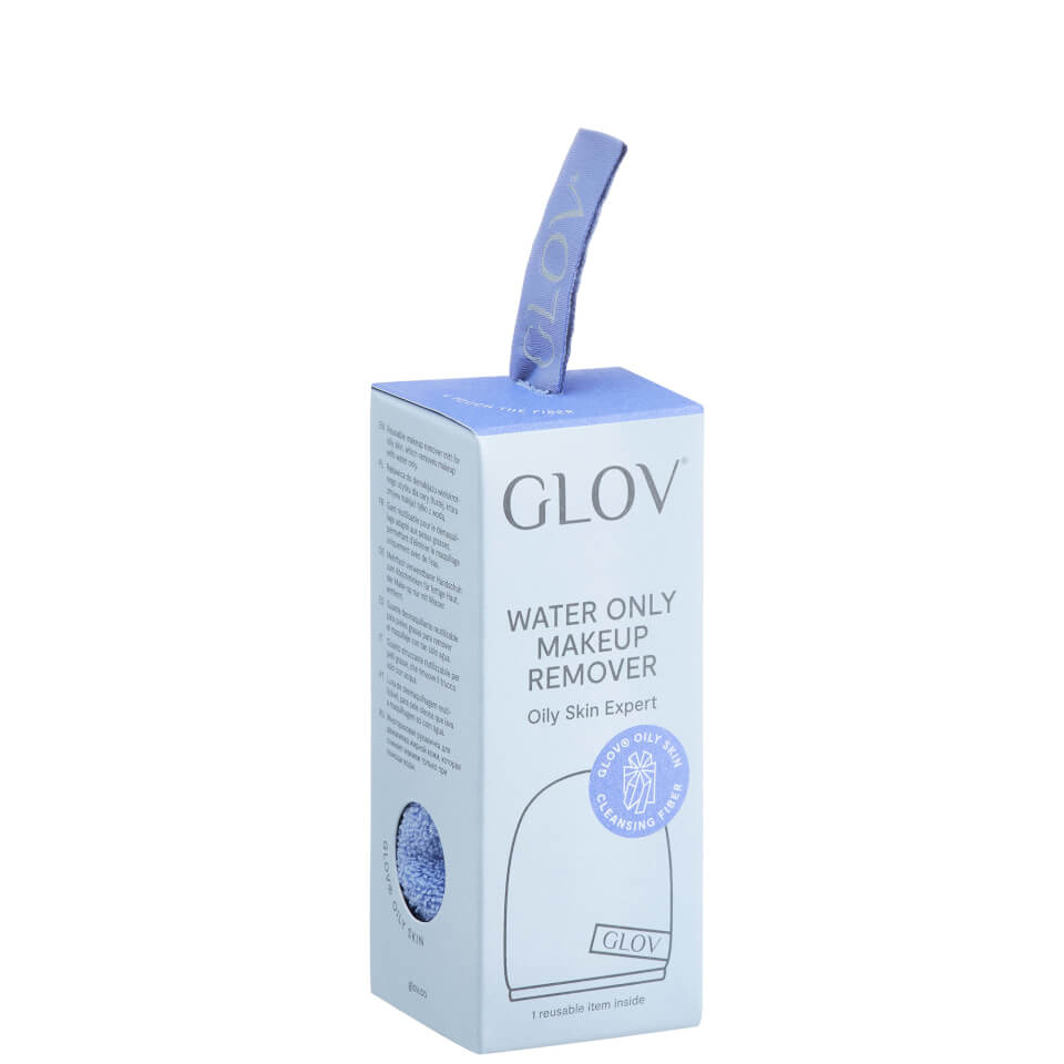 GLOV® Water-Only Makeup Removing and Oily Skin Cleansing Mitt - Purple