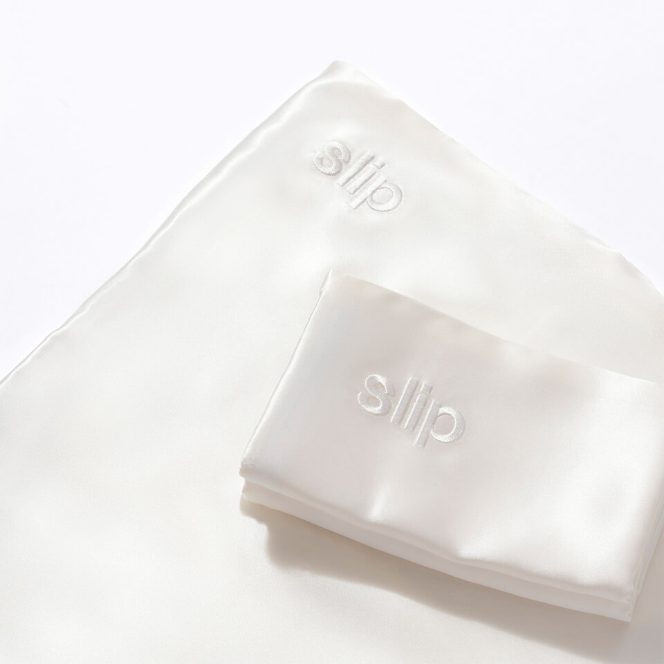 Slip Silk Pillowcase - Queen - White
