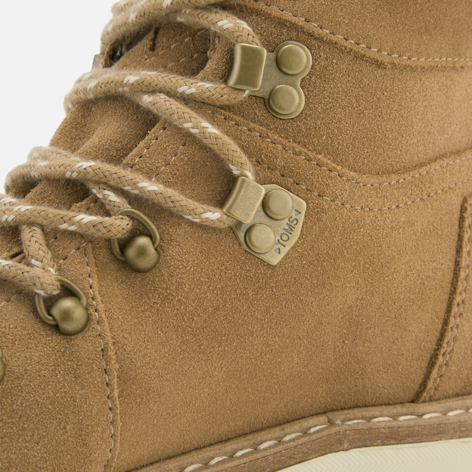 TOMS Women s Summit Waterproof Suede Hiker Boots Toffee