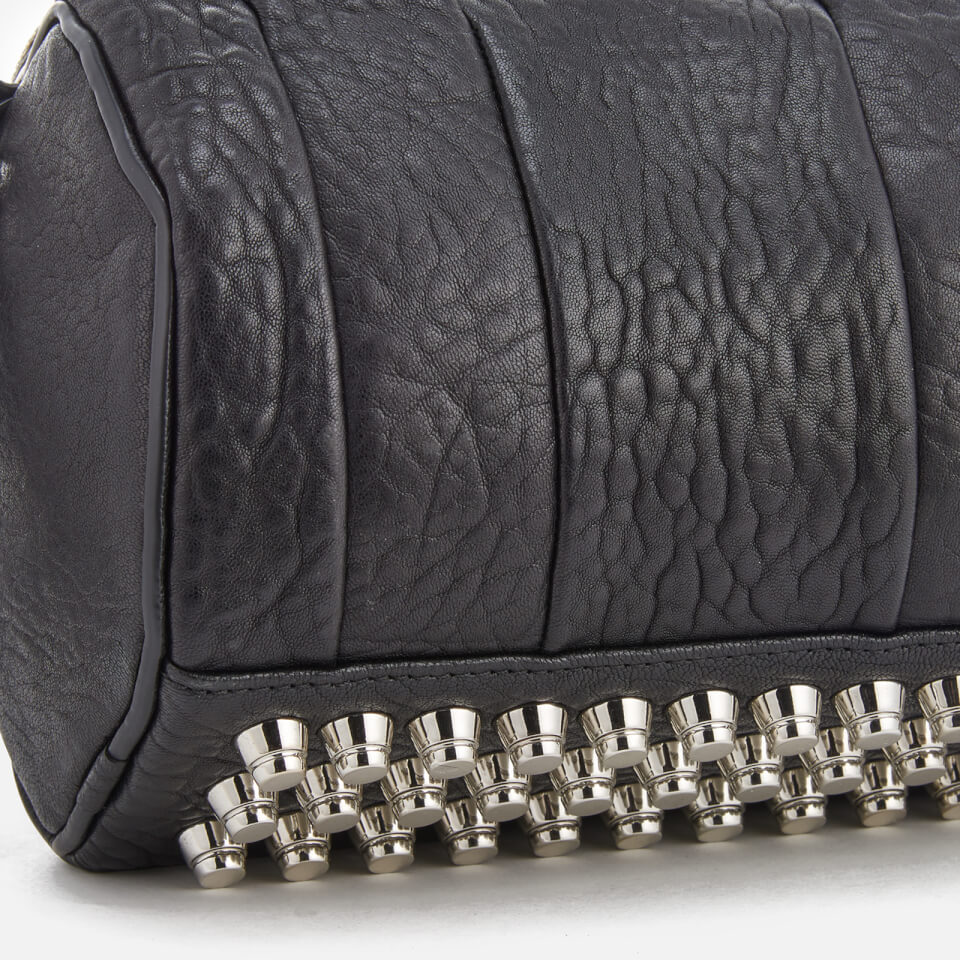 Alexander Wang Women's Mini Rockie Pebbled Leather Bag with Rhodium Studs - Black