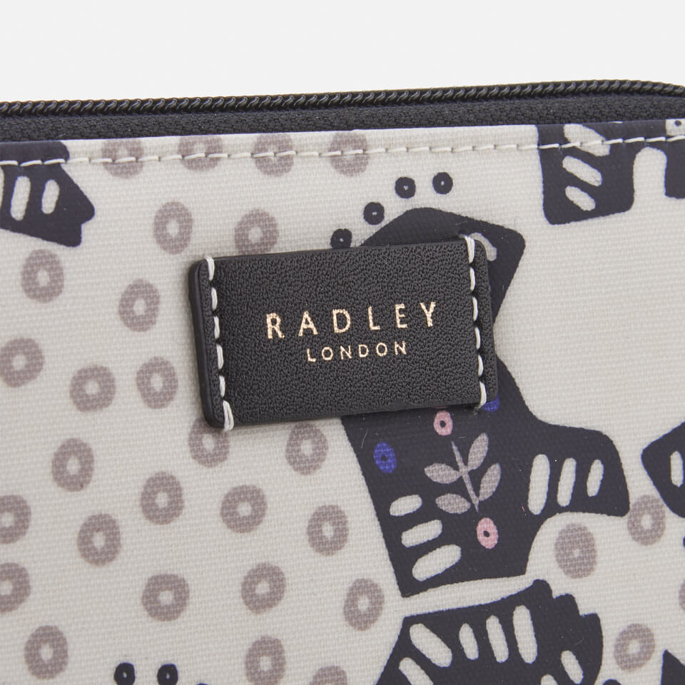 Radley Women's Folk Dog Medium Zip Around Purse - Chalk