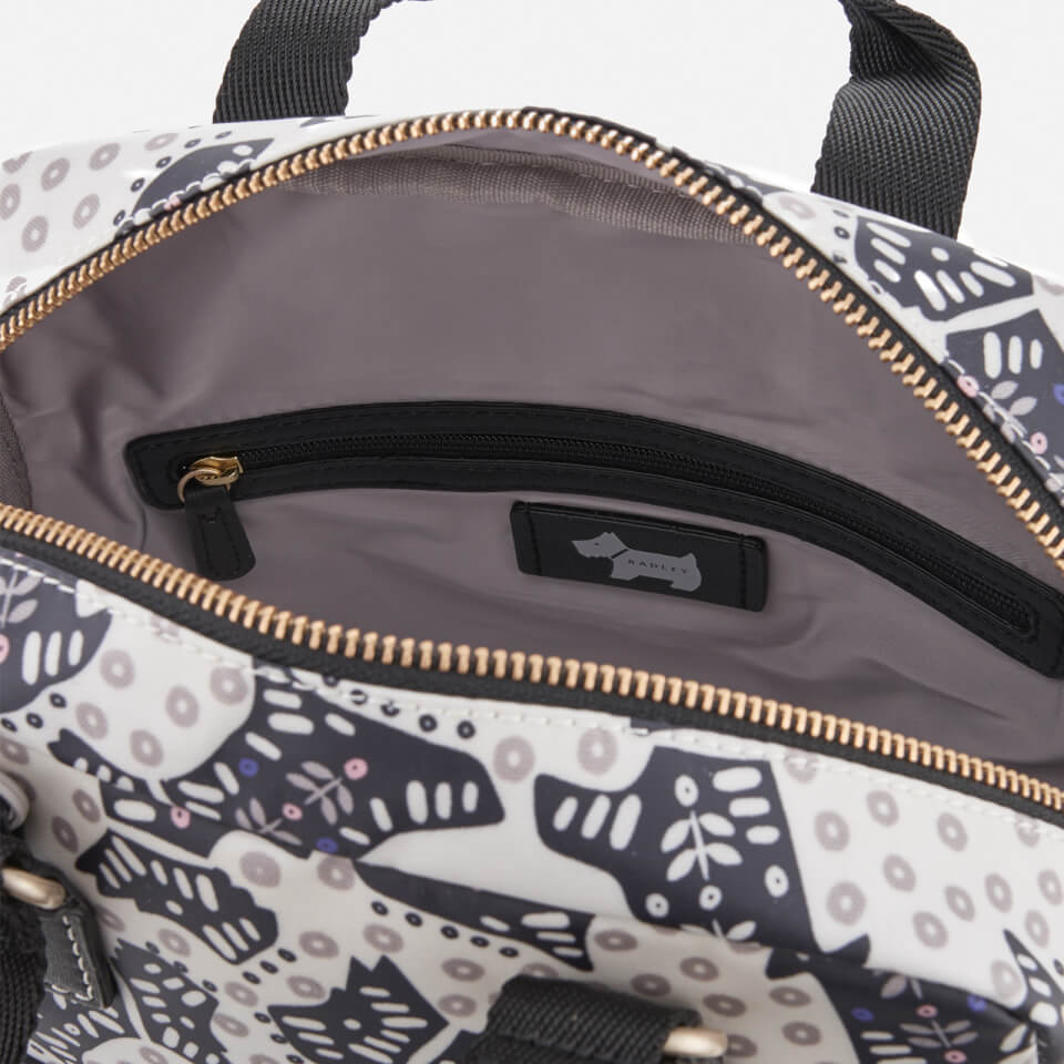 Radley Women's Folk Dog Medium Ziptop Backpack - Chalk