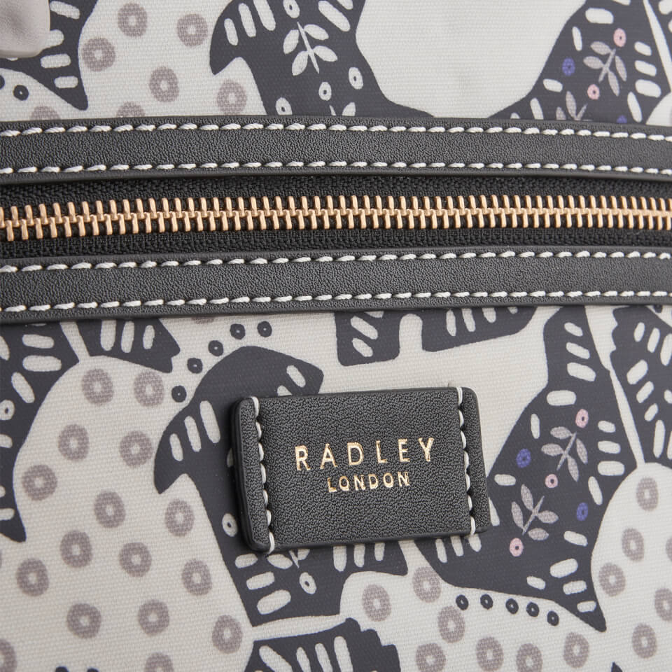 Radley Women's Folk Dog Medium Ziptop Backpack - Chalk