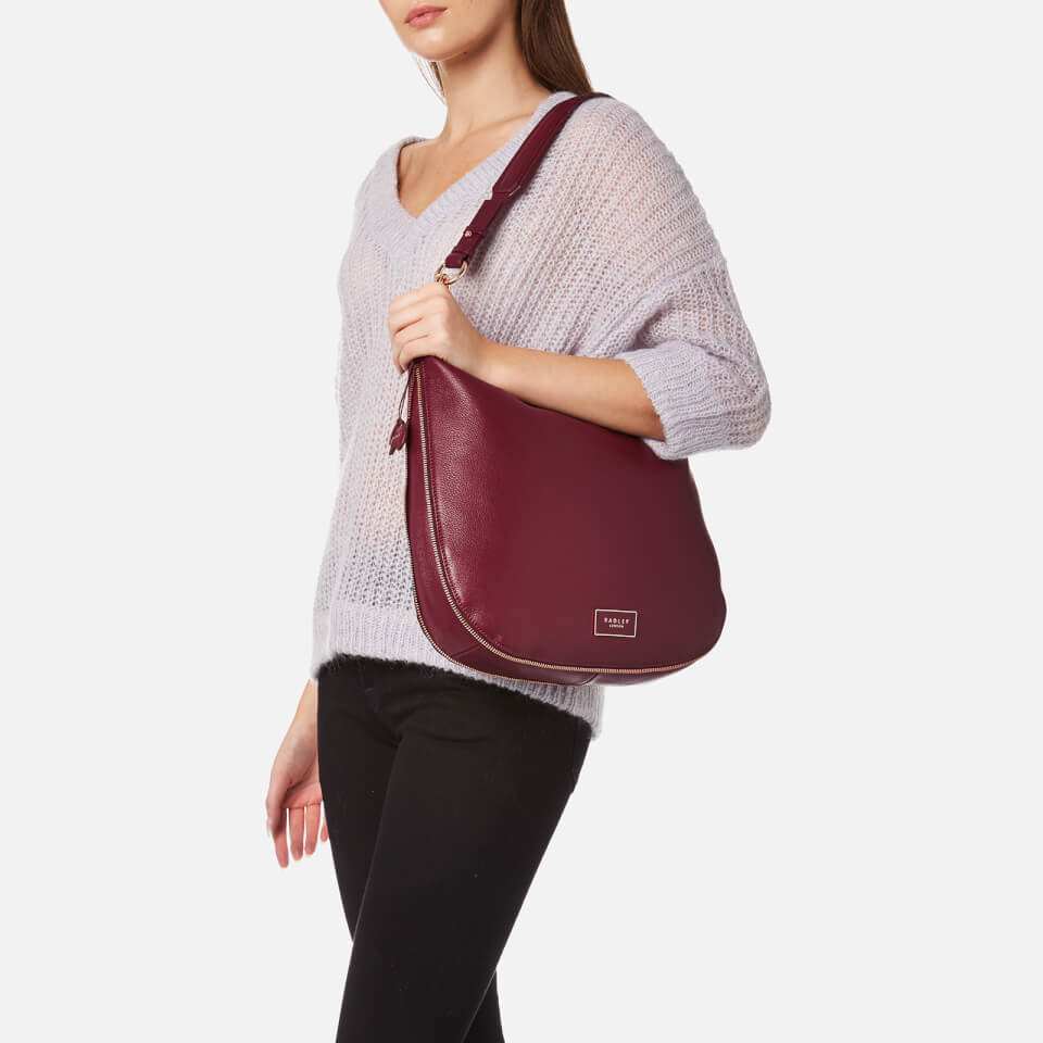 Radley Women's Large Ziptop Hobo Bag - Port/Rose