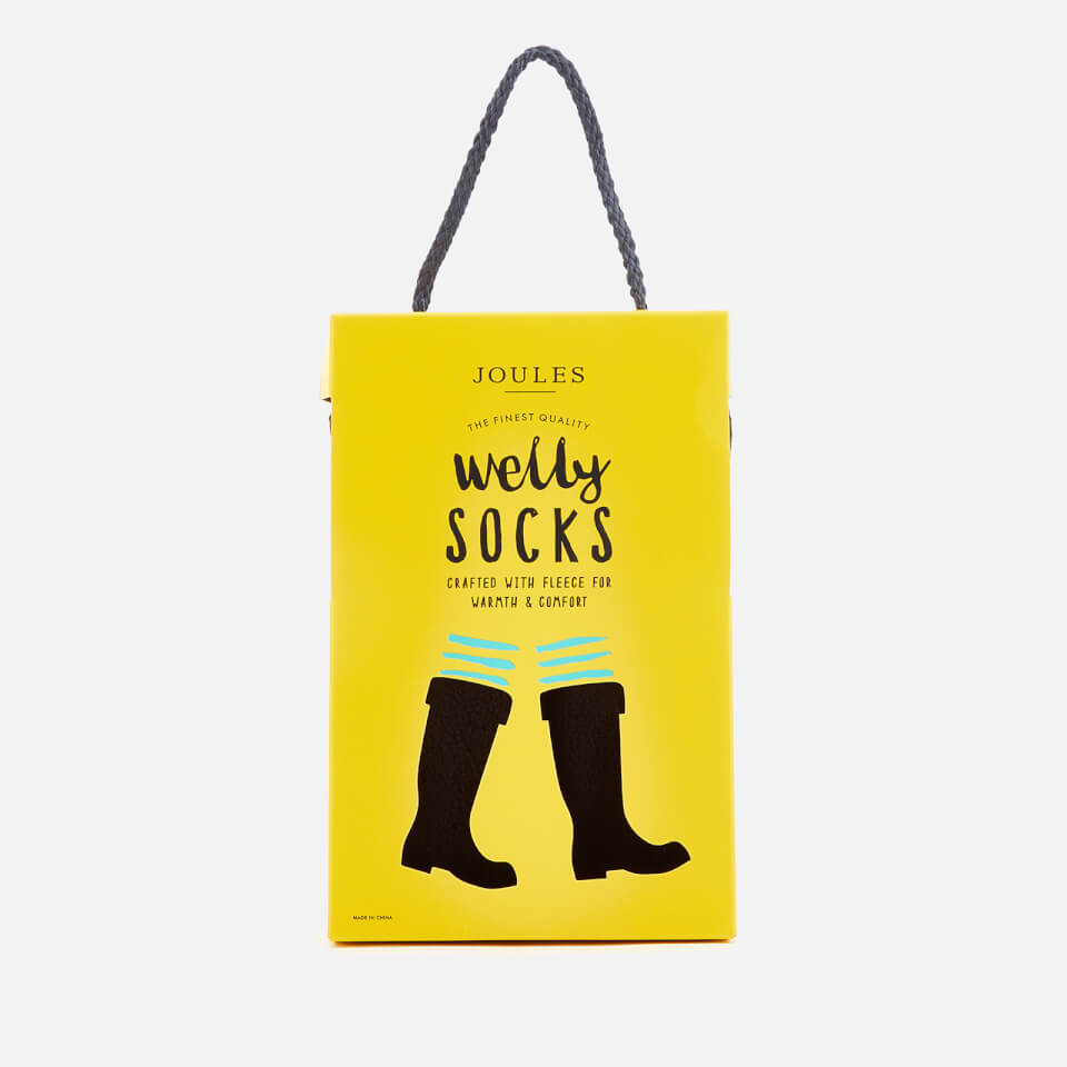 Joules Women's Welton Fleece Welly Socks - Black
