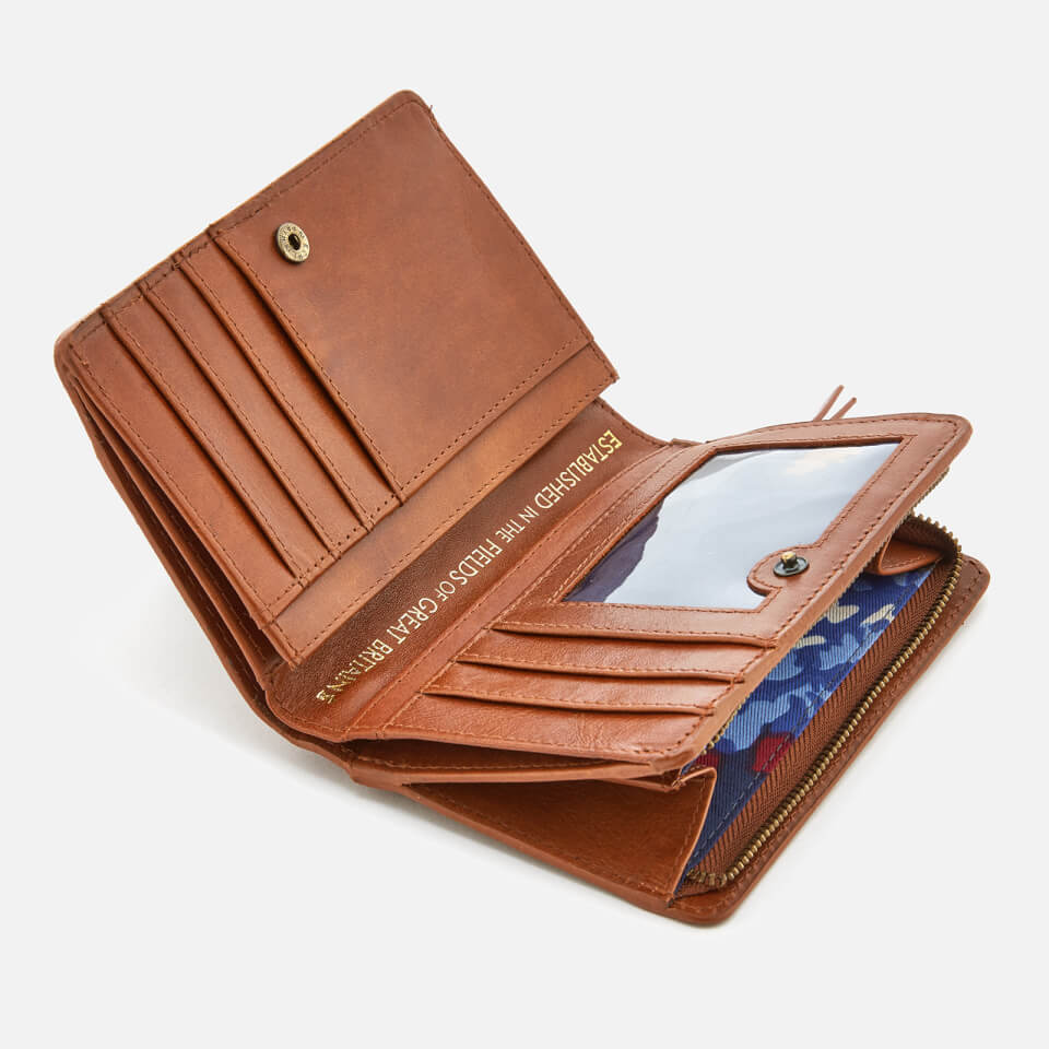 Joules Women's Wyton Leather Small Purse - Chestnut