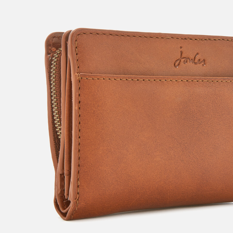 Joules Women s Wyton Leather Small Purse Chestnut