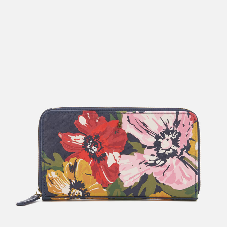 Joules Women's Fairford Print Purse - French Navy Posy