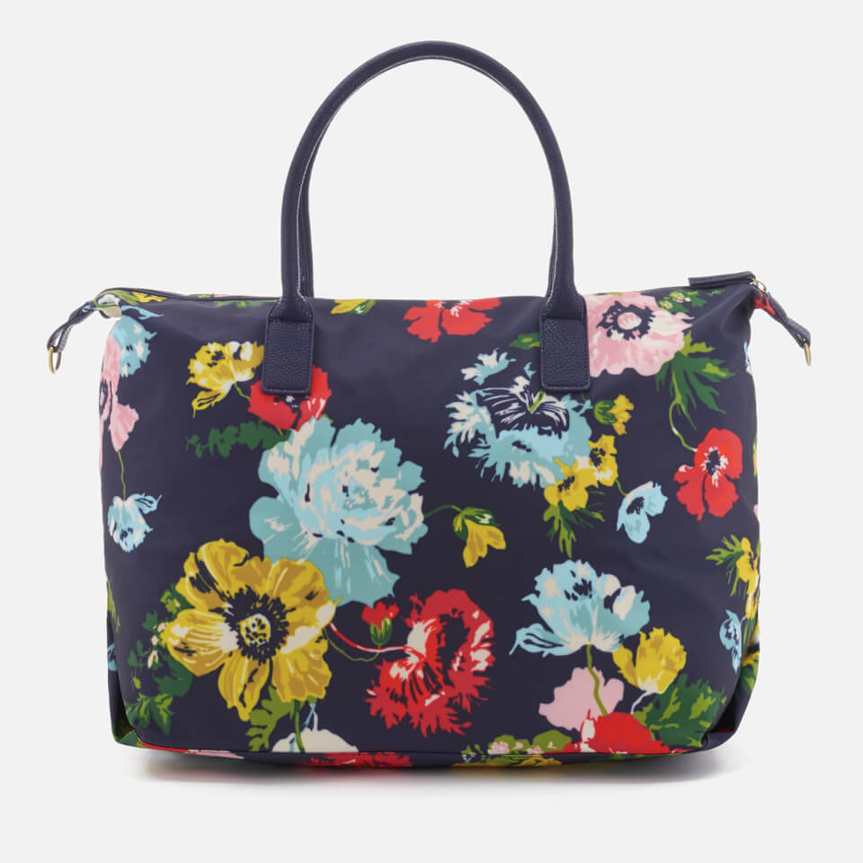 Joules Women's Kembry Printed Canvas Weekend Bag - French Navy Posy