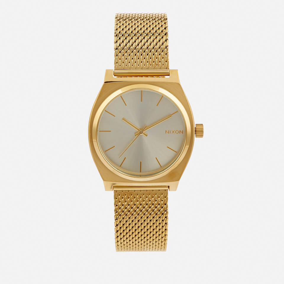 Nixon Women's The Time Teller Milanese Watch - Gold/Cream