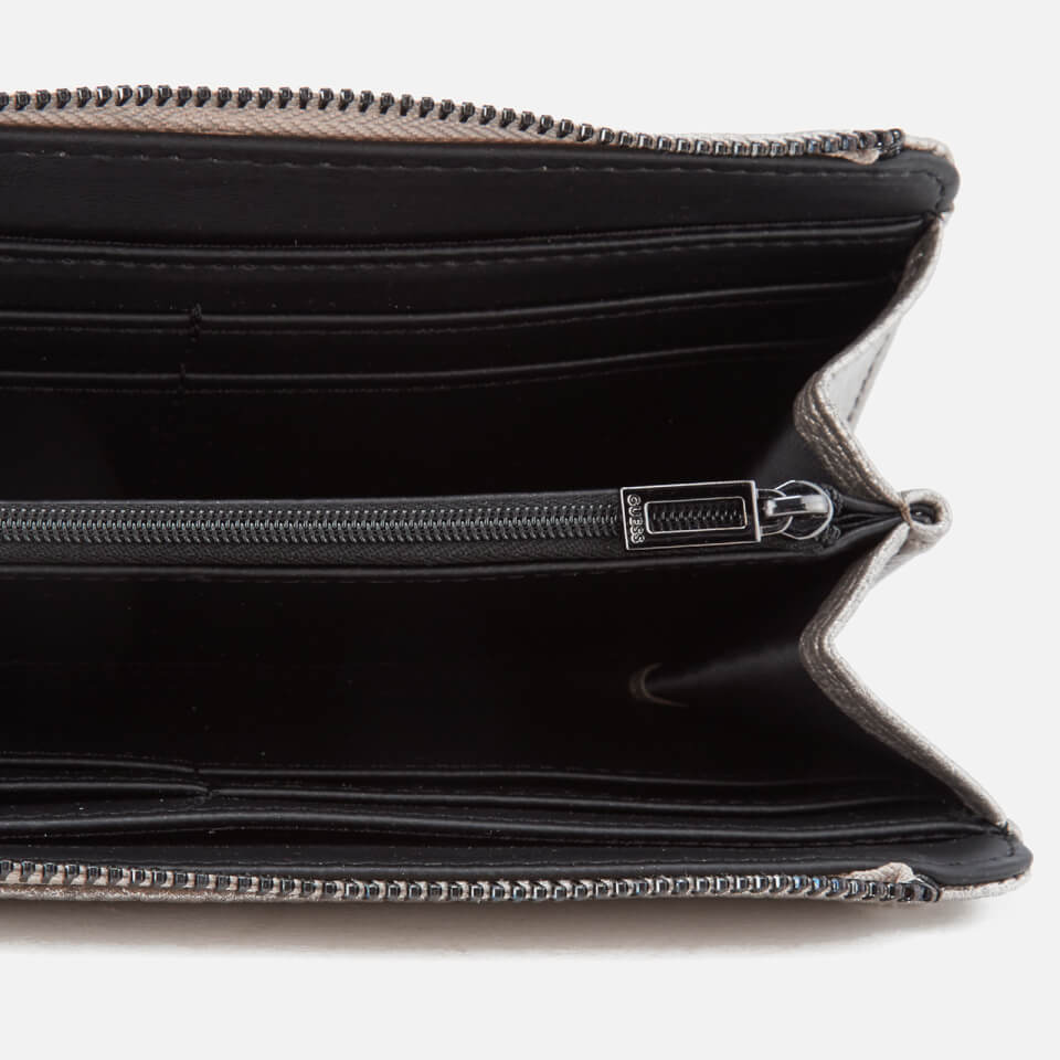 Guess Women's Bobbi Slim Zip Wallet - Pewter