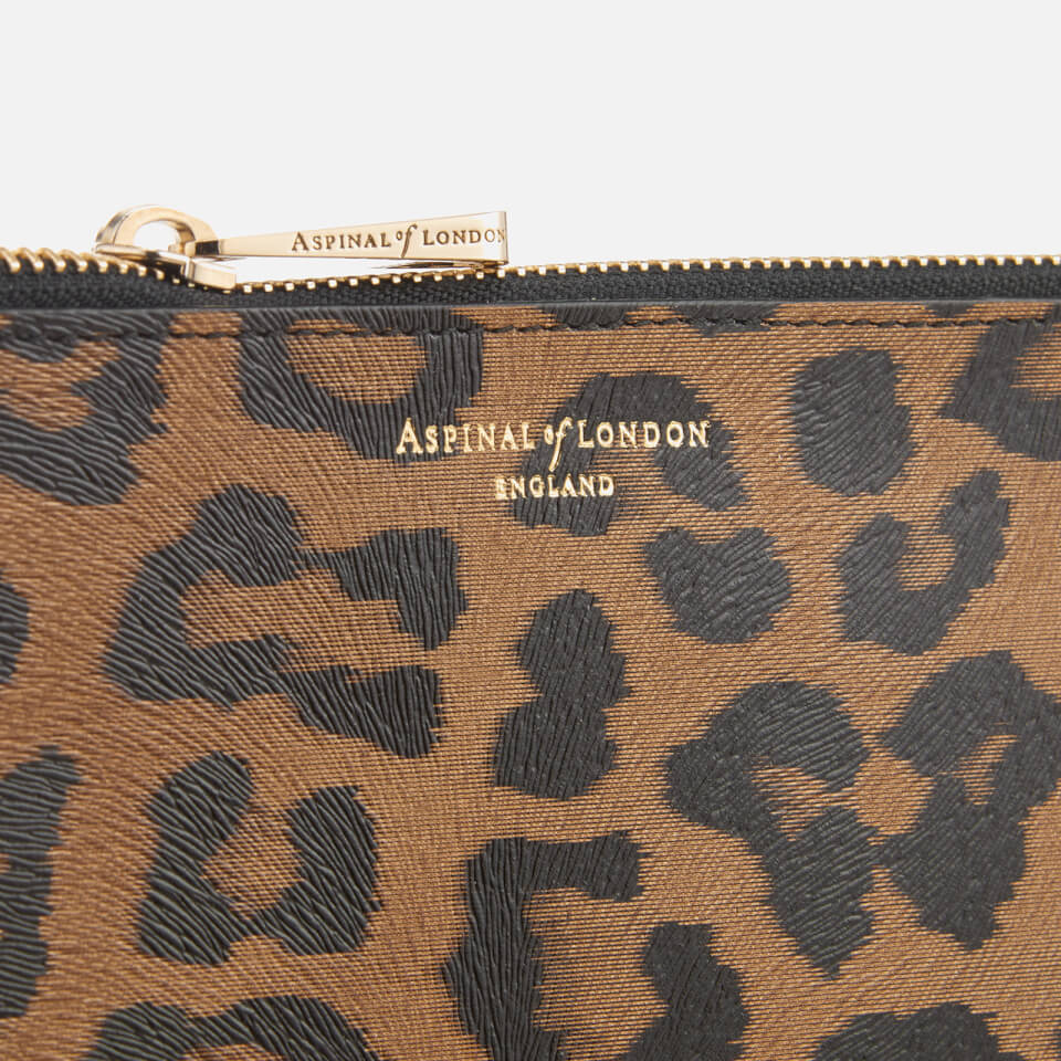 Aspinal of London Women's Essential Large Pouch Bag - Leopard Print