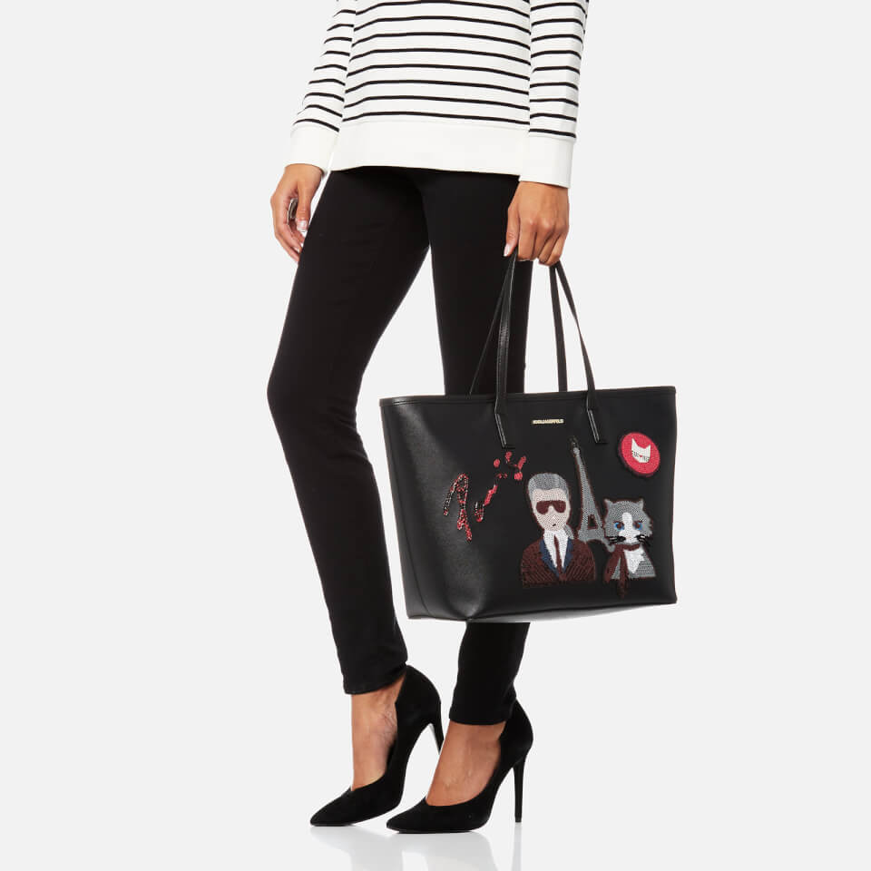 Karl Lagerfeld Women's K/Paris Shopper Bag - Black