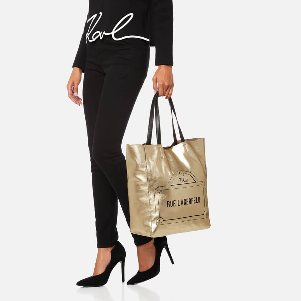 Karl Lagerfeld Women's Rue Lagerfeld Shopper Bag - Gold