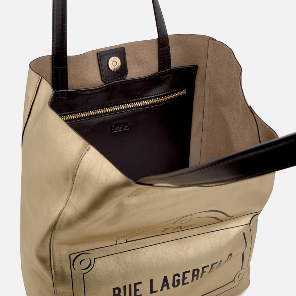 Karl Lagerfeld Women's Rue Lagerfeld Shopper Bag - Gold