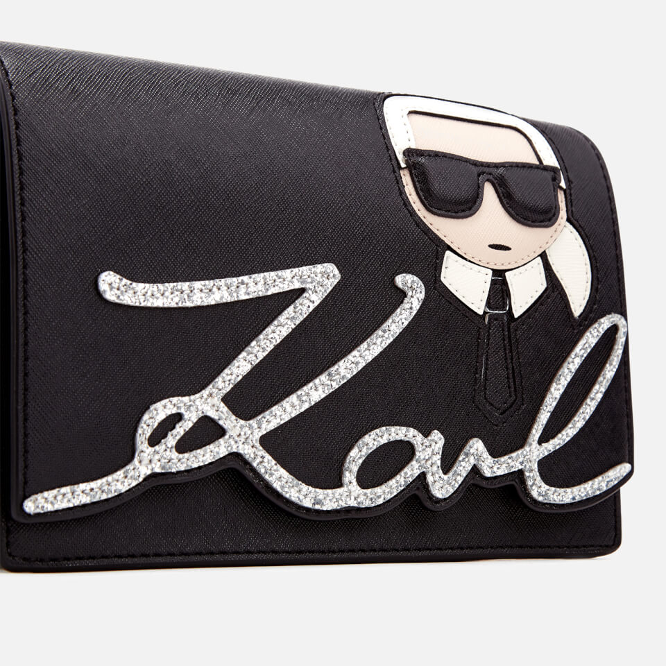 Karl Lagerfeld Women's K/Ikonik Shoulder Bag - Black