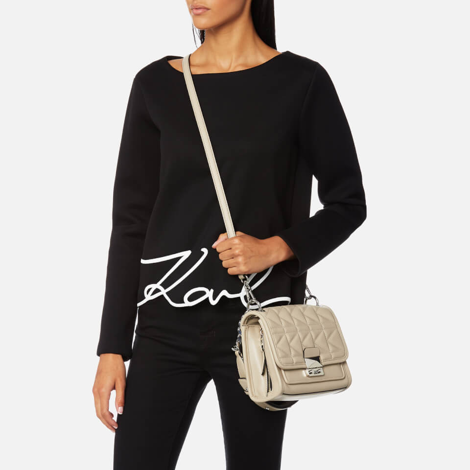 Karl Lagerfeld Women's K/Kuilted Mini Handbag - Earth