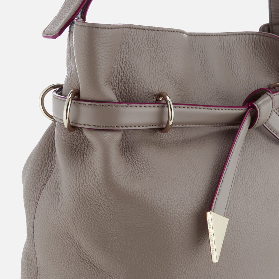 Karl Lagerfeld Women's K/Rocky Bow Drawstring Bag - A736 Sand Stone