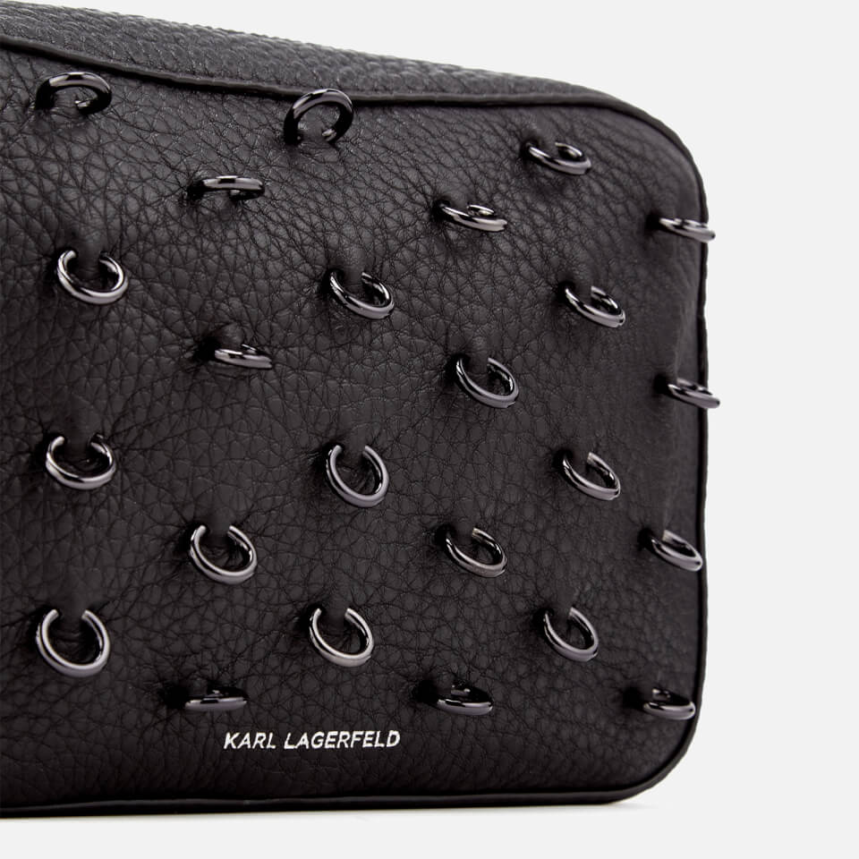 Karl Lagerfeld Women's K/Piercing Small Cross Body Bag - Black/Black