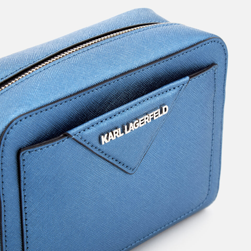 Karl Lagerfeld Women's K/Klassik Camera Bag - Metallic Light Blue
