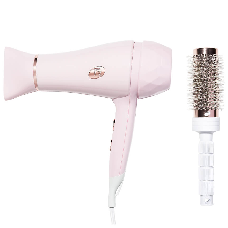 T3 Featherweight Luxe 2I Hair Dryer - Soft Pink & Rose Gold