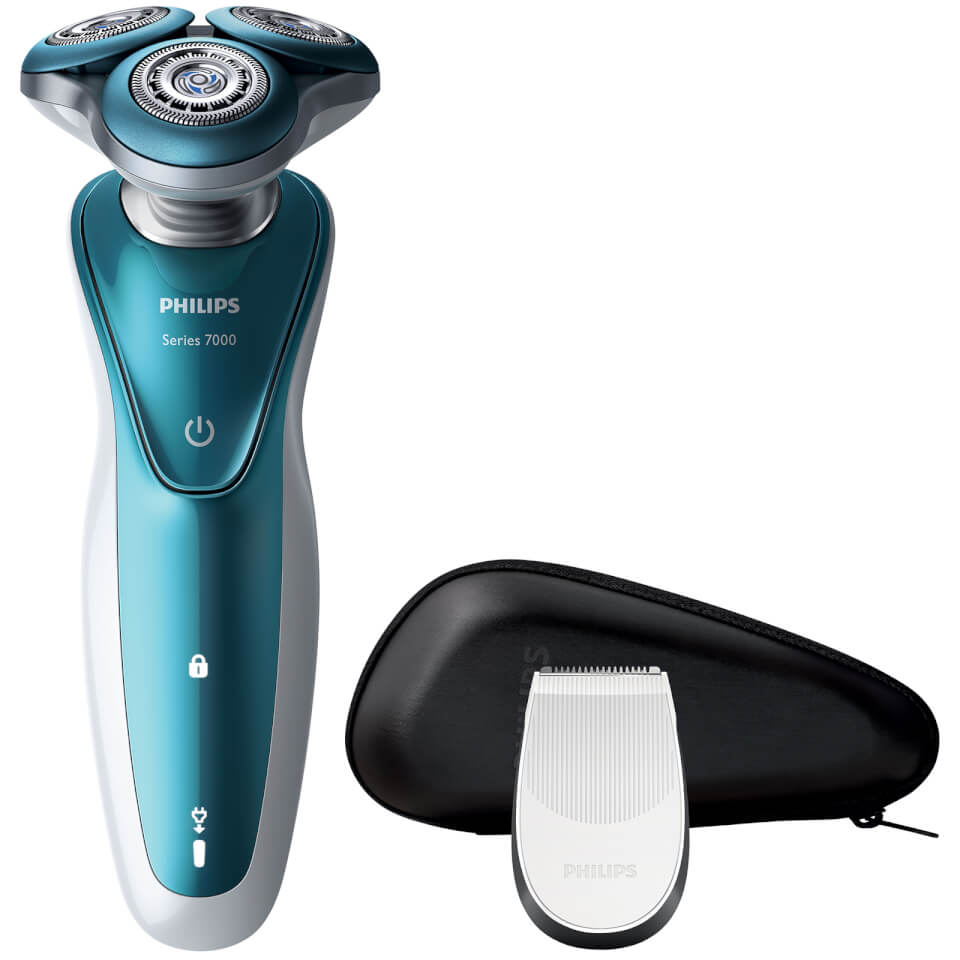 Philips Men's S7370/12 Series 7000 Wet and Dry Electric Shaver with Precision Trimmer