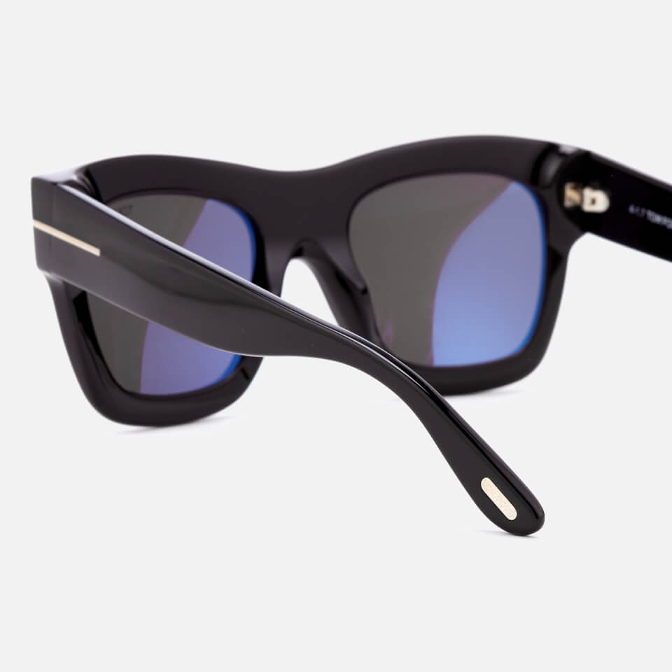 Tom Ford Men's Wagner Sunglasses - Shiny Black/Smoke