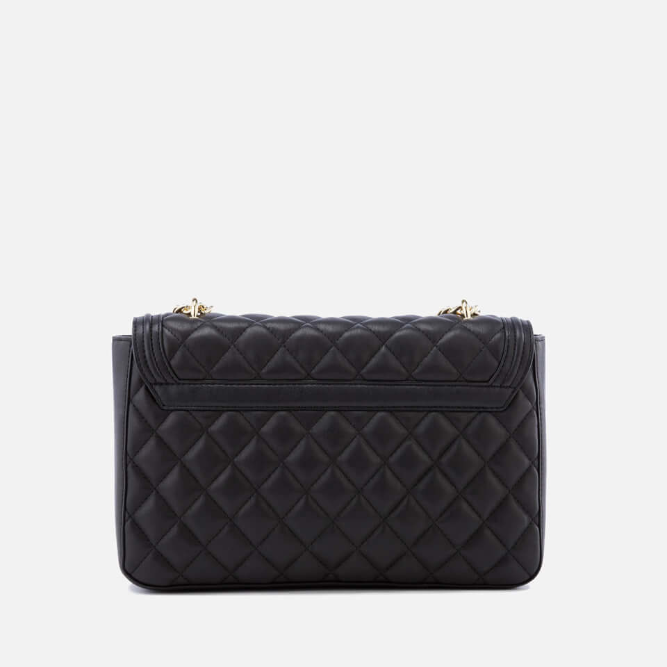 Love Moschino Women's Quilted Shoulder Bag - Black