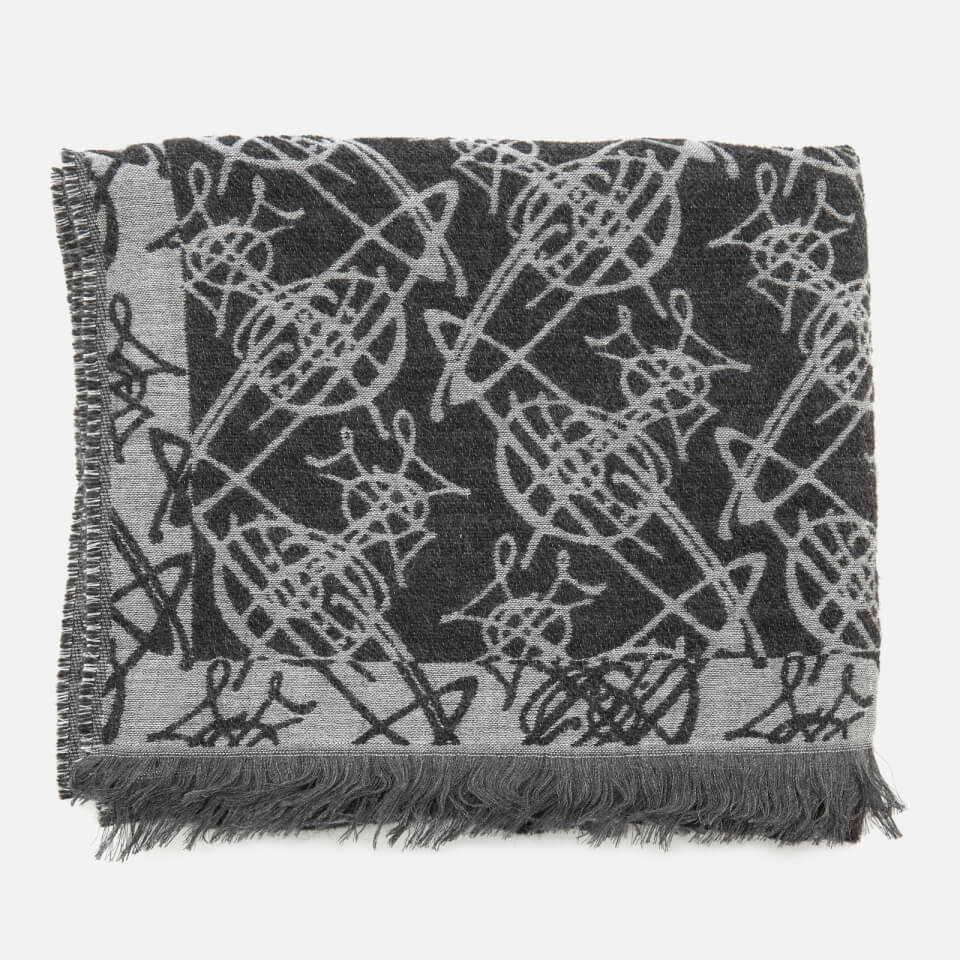 Vivienne Westwood Women's Graphic Orb Print Scarf - Anthracite