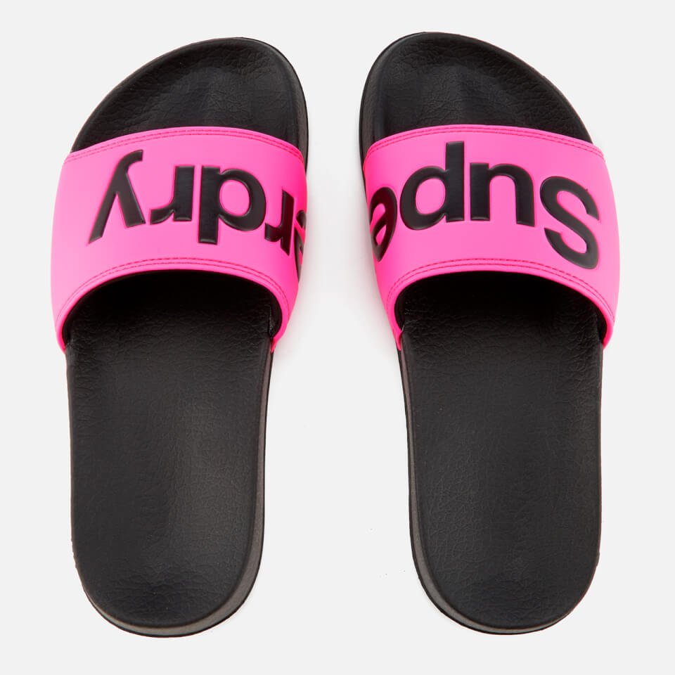 Superdry pink sliders sales