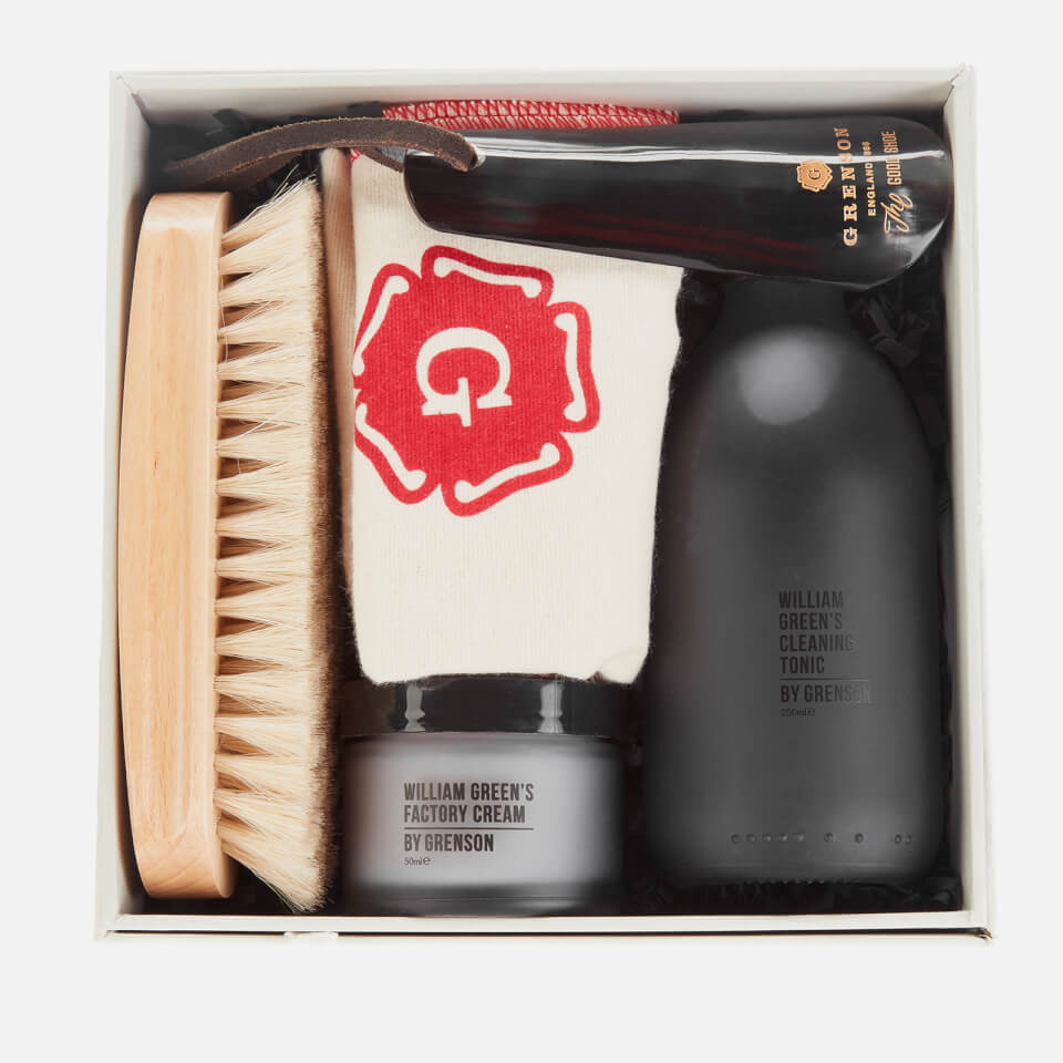 Grenson Shoe Care Cleaning Gift Set - Grey
