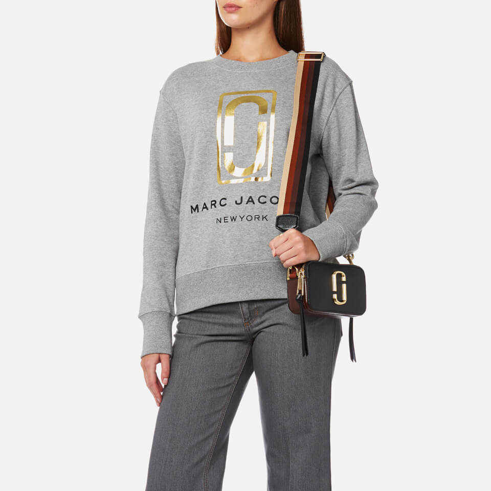 驚きの値段での商品をすべて Marc Jacobs Women's Snapshot Cross Body Bag - Black/Chocolate バッグ