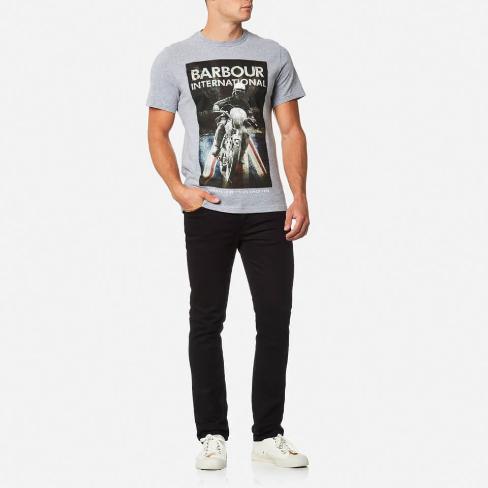 Barbour International Men's Shift T-Shirt - Grey Marl | Coggles